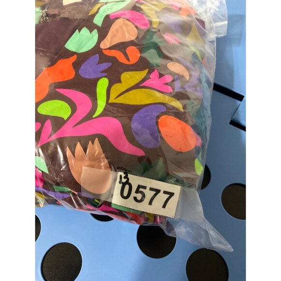 IMPRESSIONS Plus Size Babydoll Printed Colorful Puff Sleeve Brown Dress size 3X - Picture 15 of 15